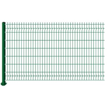锦安行 桃型柱护栏网，低碳钢丝焊接网+热镀锌立柱，5毫米*2.2米高*3米宽 售卖规格：1块