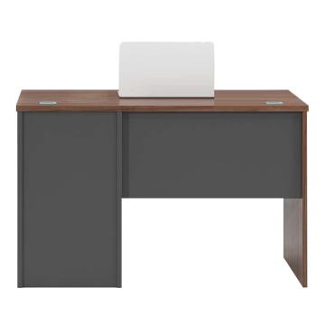 红心 小班桌职员桌，HXLX23 板式办公桌 1200*600*750mm 胡桃色+铁灰 售卖规格：1张