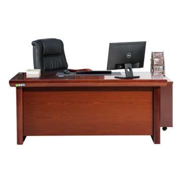 红心 老板桌油漆办公桌，JHXYQ02 1.8米班台领导办公桌 1800*900*760mm 红棕色 售卖规格：1张