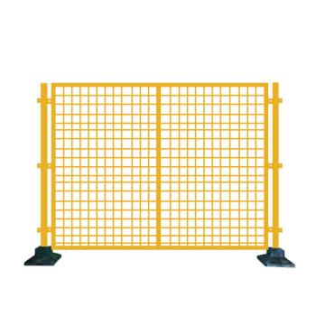 锦安行 防护网，配置为一片网+两根立柱+两个底座 /套，高2x宽1.5米 黄色 售卖规格：1套
