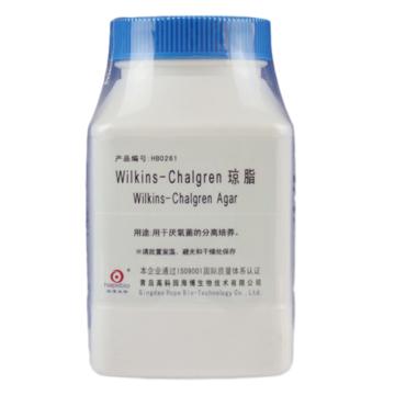 海博生物 Wilkins-Chalgren琼脂，HB0261 用于厌氧菌的分离培养，250g/瓶 售卖规格：1瓶
