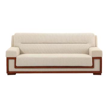 红心 三人位休闲沙发，HXF612 新中式布艺沙发 2150*860*890mm 米白色 售卖规格：1张