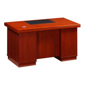 中芯 油漆木贴皮班台，QLZX89 单人油漆贴皮小班台办公桌 1400*700*760mm 红棕色 售卖规格：1张