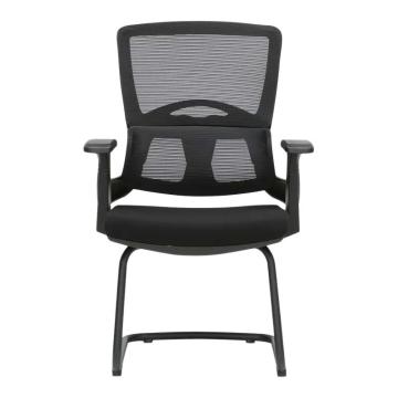 中芯 尼龙脚网布弓形椅，QLZWY-07 职员椅会议椅办公椅弓形椅 670*640*1010mm 黑色 售卖规格：1张