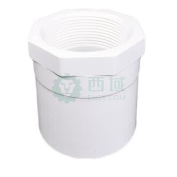 联塑 内丝，直接头(PVC-U给水配件)白色，dn63X2＂ 售卖规格：1只