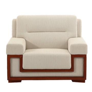 中芯 木质脚沙发，ZXSFX-01 新中式布艺沙发单人位 1150*860*890mm 白色 售卖规格：1张