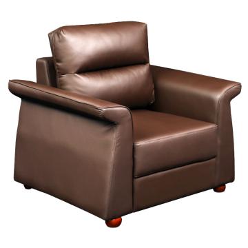 中芯 木质脚西皮沙发，QLZX56 时尚商务西皮沙发单人位 950*800*900mm 咖色 售卖规格：1张