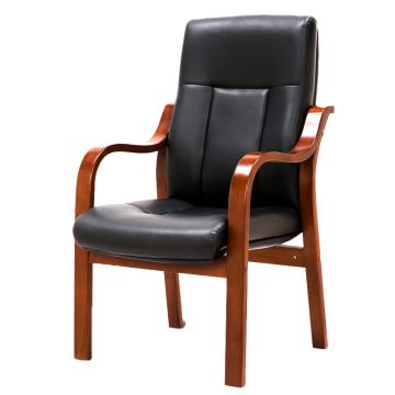 中芯 木质脚西皮班前椅，QLZX120 西皮椅班前座椅 620*700*1105mm 黑色 售卖规格：1张