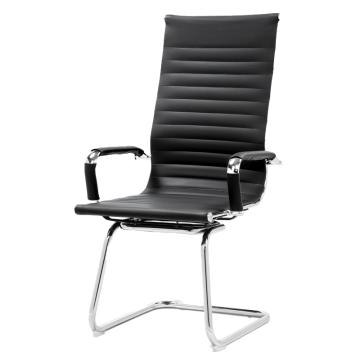 中芯 钢架西皮弓形椅，QLZX50 西皮高靠背弓形椅会议室 560*600*1060mm 黑色 售卖规格：1张