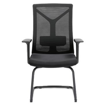 中芯 网布弓形椅，QLZX209 简约办公椅弓形椅 650*600*1010mm 黑色 售卖规格：1张