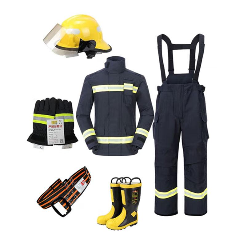 忠茗 14式消防员灭火救援防护服五件套（衣服/头盔/手套/腰带/靴子），ZFMH-ZM H-170 售卖规格：1件