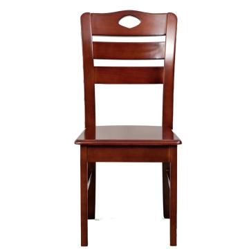 中芯 木质餐椅，QLZX213 胡桃色靠背椅子木质餐椅 420*500*900mm 胡桃色 售卖规格：1张