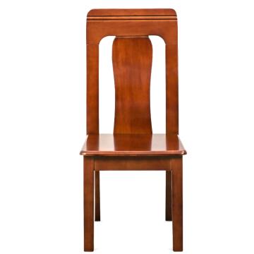 中芯 木质餐椅，QLZX216 现代中式靠背椅子 440*540*970mm 红棕色 售卖规格：1张