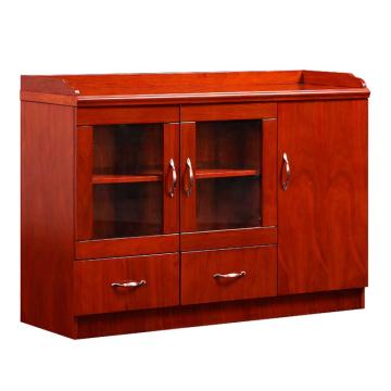 中芯 油漆木贴皮茶水柜，QLZX94 油漆木贴皮三门茶水柜 1200*400*860 红棕色 售卖规格：1张