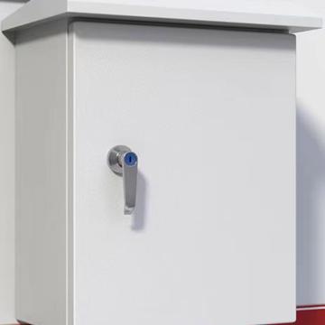 华强电器 室外配电箱，尺寸宽300*厚200*高550mm(不含背板)-左开门，铁的，外面塑漆