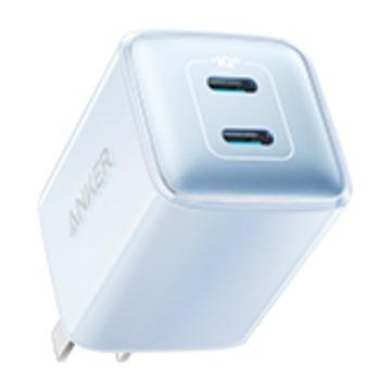 安克/Anker 充电器，A2038631 双口快充 PD40W适用 iPhone15/14/13/12/iPad 单个装充电头 蓝色 售卖规格：1个