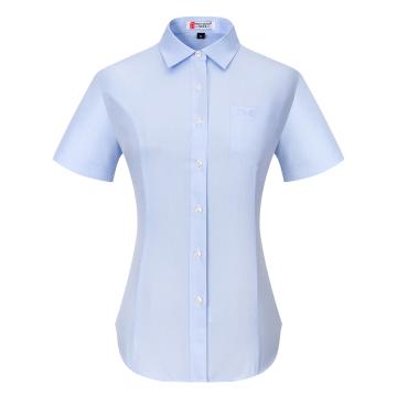 鸿图 衬衫女短袖，HONGTU20240106 150#-200# 售卖规格：1件