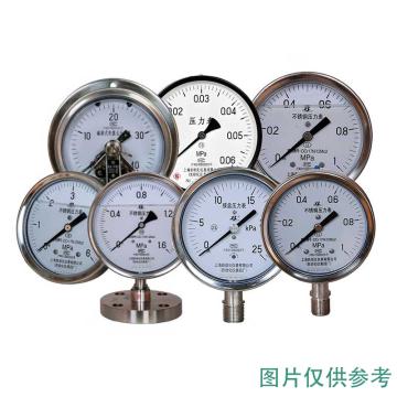 上自仪 耐震电接点压力表，YXC-100BFZ0-6MPa/M20×1.5/1.6级/304+316 径向不带边 售卖规格：1块