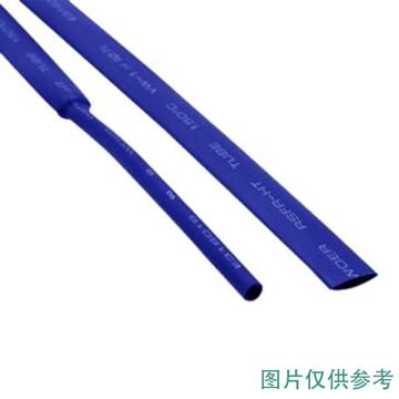 沃尔核材 无卤环保耐高温阻燃2倍热缩管，RSFR-(2X)125H-直径8mm 蓝色 售卖规格：100米/盘