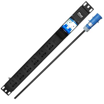 同为TOWE PDU，配16A漏保，输入16A，6位输出(6位10A)，10米4mm²线