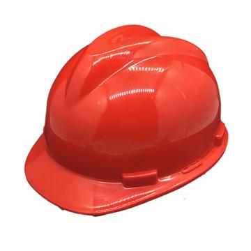 功成狮 V型ABS安全帽 一指键帽衬，定制同系列30顶起订，1顶/袋，GW8093 红色 售卖规格：1顶
