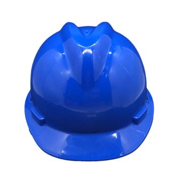 功成狮 V型ABS安全帽 一指键帽衬，定制同系列30顶起订，1顶/袋，GW8096 蓝色 售卖规格：1顶