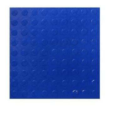 耐特斯珈 方块地垫，50X50CM厚度5MM 明扣燕尾式 圆币纹 蓝
