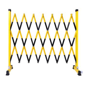 Raxwell 可伸缩移动式围栏，黄黑1.2*2m 黄黑1.2*2 1.2*2m