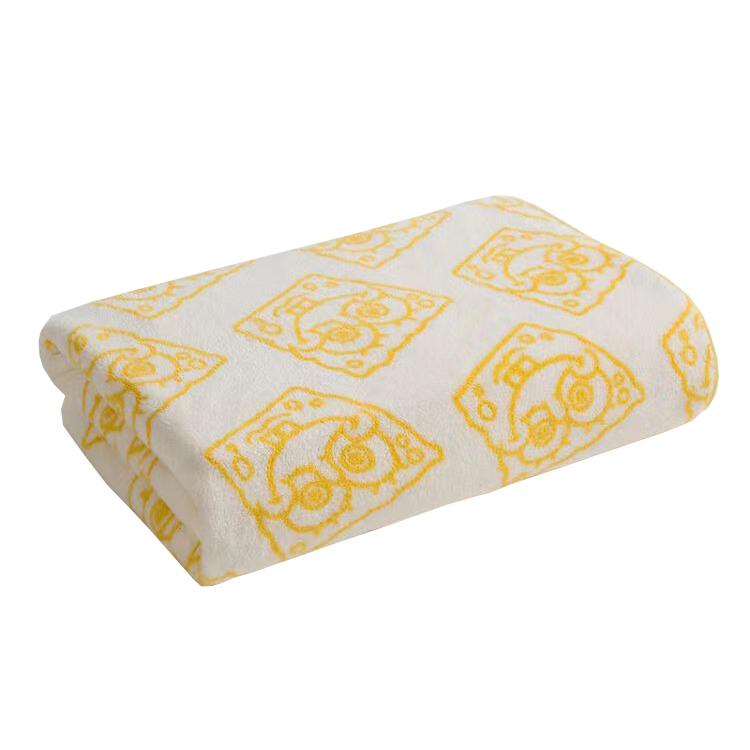 三利/SANLI 浴巾，BOB3010 海绵宝宝 365g 1400mm×700mm 售卖规格：1件