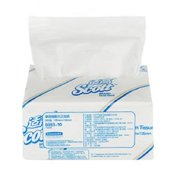 金佰利 SCOTT® 抽取式卫生纸(单层),300张/包,60包/箱，0383-10 售卖规格：60包/箱