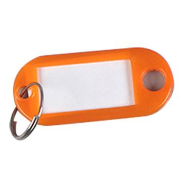 炬芯 塑料钥匙牌，ABS107 橙色 4.7*2cm 100个/包 售卖规格：1包