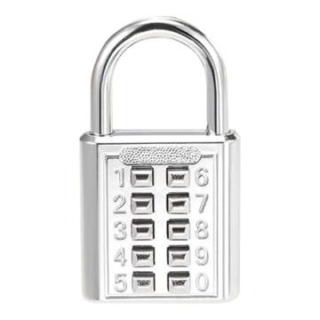 炬芯 10位按键密码锁，ZAJ109 银色 锁体宽度40mm 固定密码 售卖规格：1个