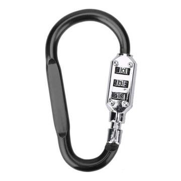炬芯 铝合金密码锁挂扣，ALD915 大号 黑色 锁钩直径8mm 售卖规格：1个