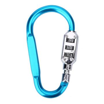 炬芯 铝合金密码锁挂扣，ALD913 大号 蓝色 锁钩直径8mm 售卖规格：1个