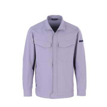 斯卡地尔 工作服夹克衫，中灰色，PC23EA3601SG，L 防静电 售卖规格：1件