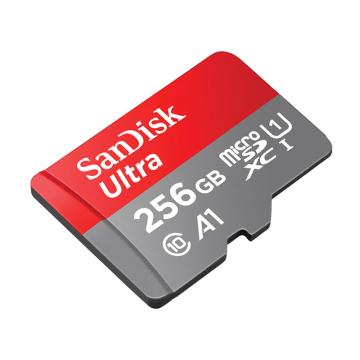 闪迪/SanDisk TF（MicroSD）存储卡，SDSQUNI-256G-ZN3MN U1 C10 A1 至尊高速移动版 读速150MB/s 售卖规格：1片