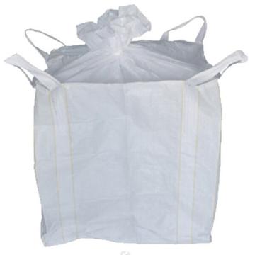海斯迪克 工业吨包袋，HKT-150，尺寸 90*90*110cm 白色四吊托底+大料口布 售卖规格：1个