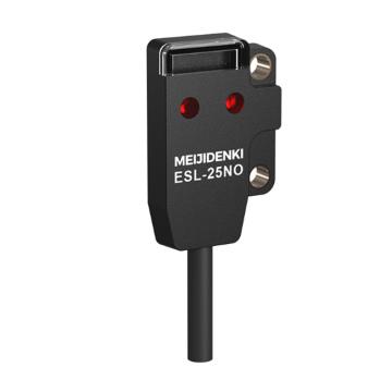 明治 超薄光电传感器，ESL-25PO 漫反射（正面出光），线缆2m，检测距离：2-25mm，PNP常开，红外光 售卖规格：1个