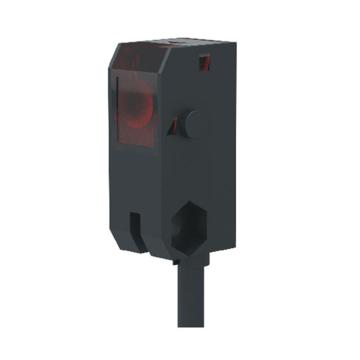 明治 方型光电传感器，PTJ-T150NO-I 对射，线缆2m，检测距离：0-1500mm，NPN常开，红外光，（小尺寸方型） 售卖规格：1个