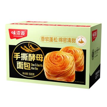 味滋源 糕点，手撕酵母面包 500g （一件代发） 售卖规格：1盒