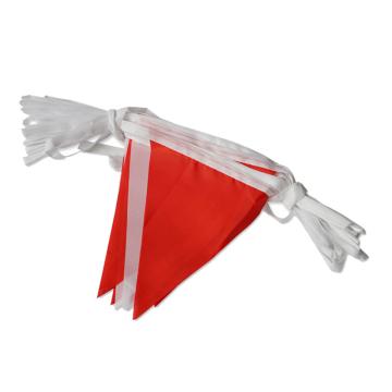 安赛瑞 警示红白旗，涤纶布材质，红白相间，三角旗尺寸140×180mm，10m/卷，14107 售卖规格：1卷