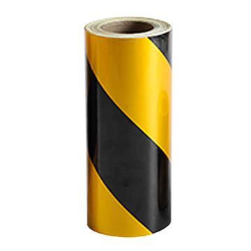 布朗森/BRONSON 反光警示胶带，100mm×45m，PVC，黄/黑，A9742 售卖规格：1卷