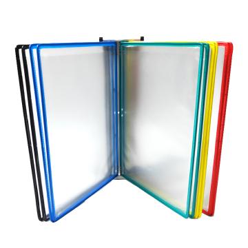 安赛瑞 磁吸式壁挂文件展示架，彩色，，46×33cm，12275 售卖规格：10张/套