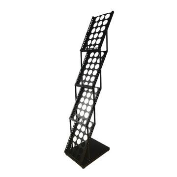 安赛瑞 折叠式杂志架，黑色，37×27.5×130cm，13886 售卖规格：1个