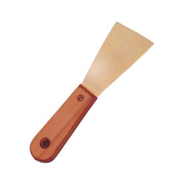 Raxwell 防爆木柄泥子刀，铍青铜，RTBG0067 25*200mm 售卖规格：1把