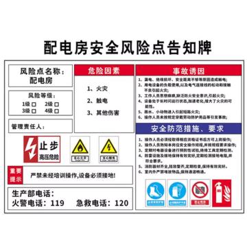 锐西蒙 风电机组安全组合牌，不锈钢雕烤漆，200*160mm，YKrxm-32 售卖规格：1个