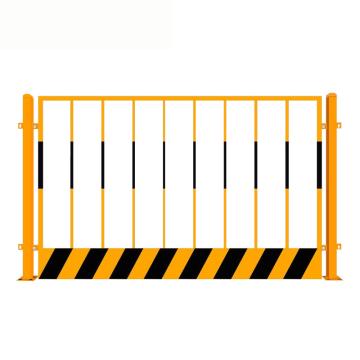安赛瑞 基坑护栏网，竖管1.2×2m+1根立柱黄黑相间，310074 售卖规格：1个
