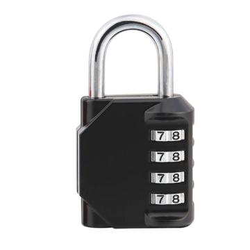 安赛瑞 密码挂锁 黑色 43×15×79mm，520144 售卖规格：1个