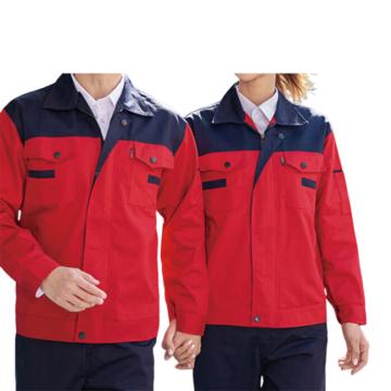 英格杰家 春秋长袖工作服套装，Z8801 红藏蓝肩 （下单备注尺码） 售卖规格：1套