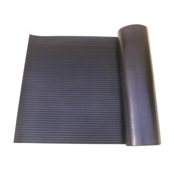 安招 防滑绝缘橡胶板，黑色条纹，6mm，15KV，1*10米 售卖规格：1卷